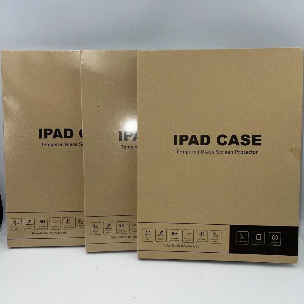 (3)SUPFINE for 10.2 Inch iPad 9th/8th/7th Generation Cases w/Glass SCN Protector